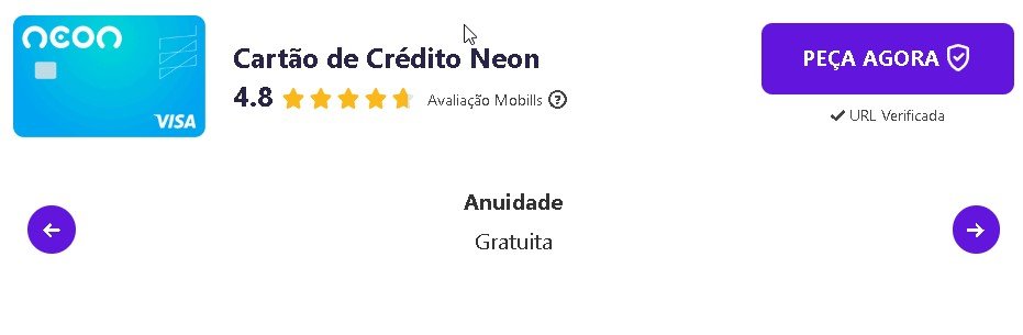 cartão neon