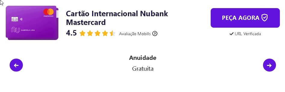 nubank cartão